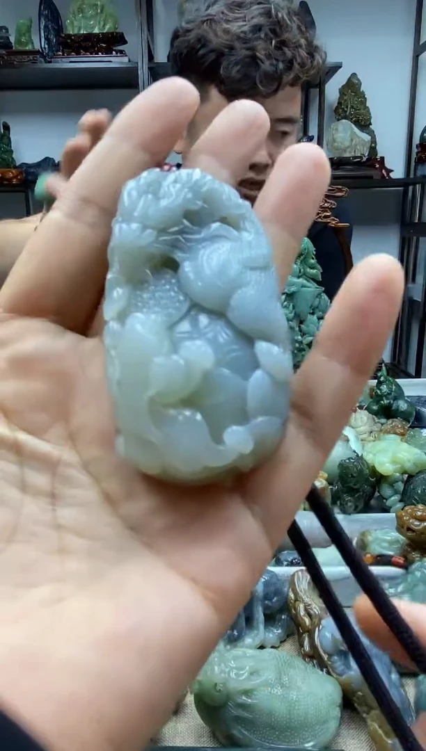 和田玉未镶嵌把件1