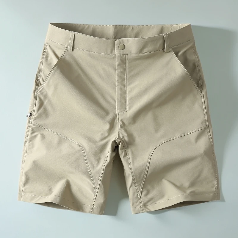 新款简约速干五分裤男士夏季冰丝透气外穿运动中裤子薄款休闲短裤
