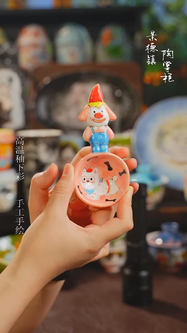 景德镇高温釉下彩纯手工手绘