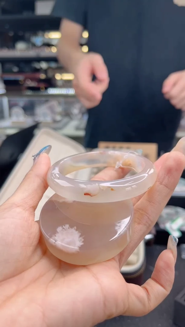 石英质玉手镯未镶嵌56圈口 （赠品镯心）3438906