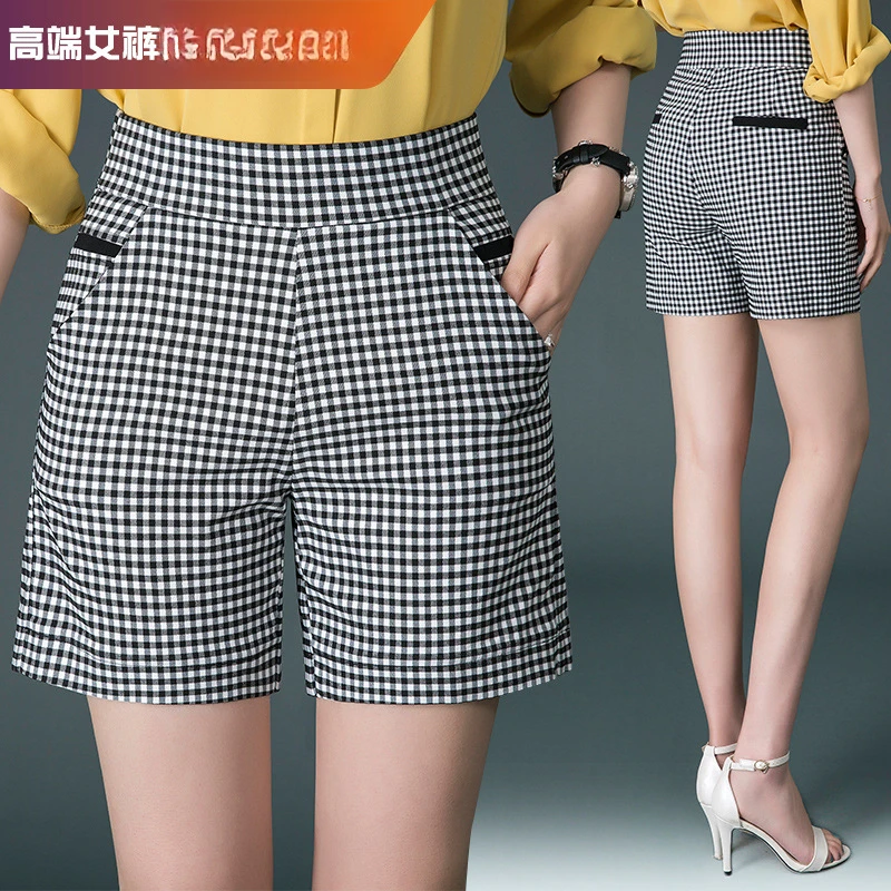 夏季百搭宽松高腰显瘦阔腿时尚韩版休闲直筒短裤女士薄款小个子