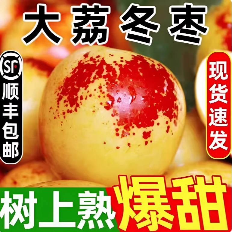 【顺丰包邮】正宗陕西大荔冬枣冰糖脆甜2-5斤新鲜水果皮薄肉厚头茬