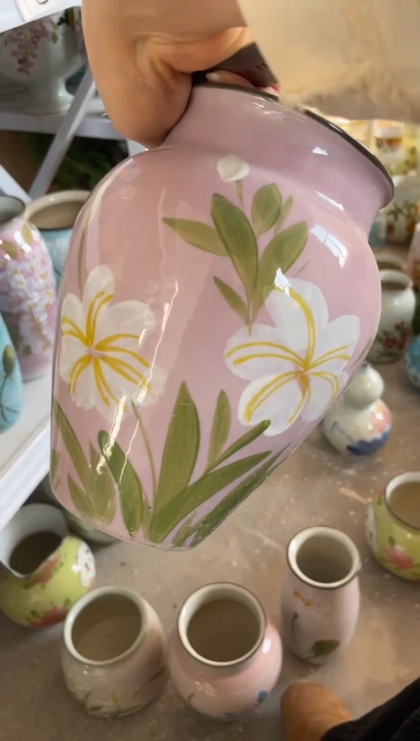 瓶瓷景德镇手绘花瓶