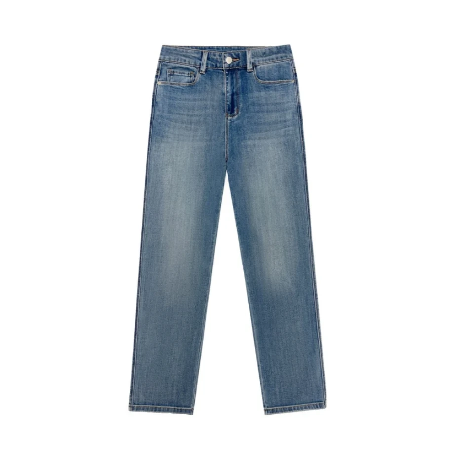 “必入款”修容笔 酵磨漂高弹直筒牛仔裤