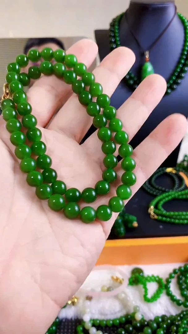 和田玉（碧玉）未镶嵌项链8