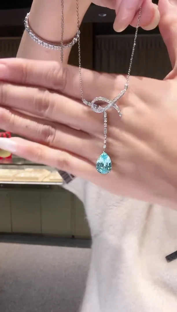 铂Pt950镶嵌项链钻石AY0704-PT-45