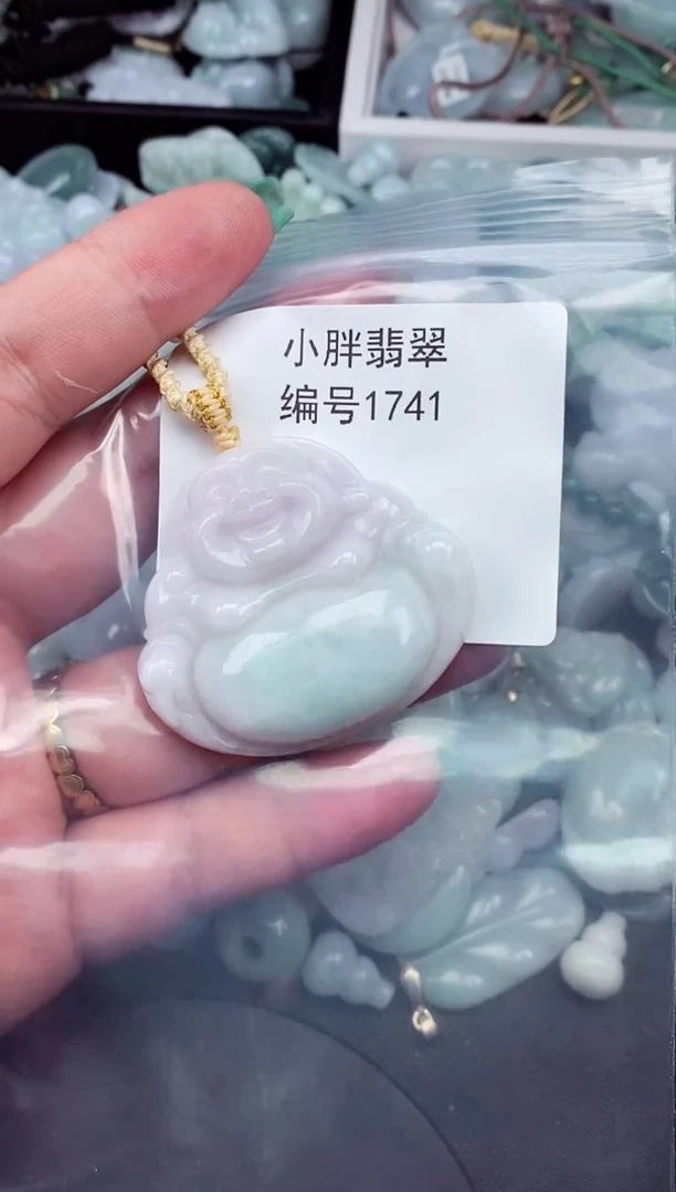 颈饰未镶嵌翡翠三***岁缅甸天然A货翡翠1741
