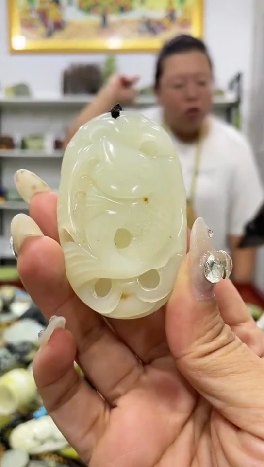 岫玉未镶嵌手把件