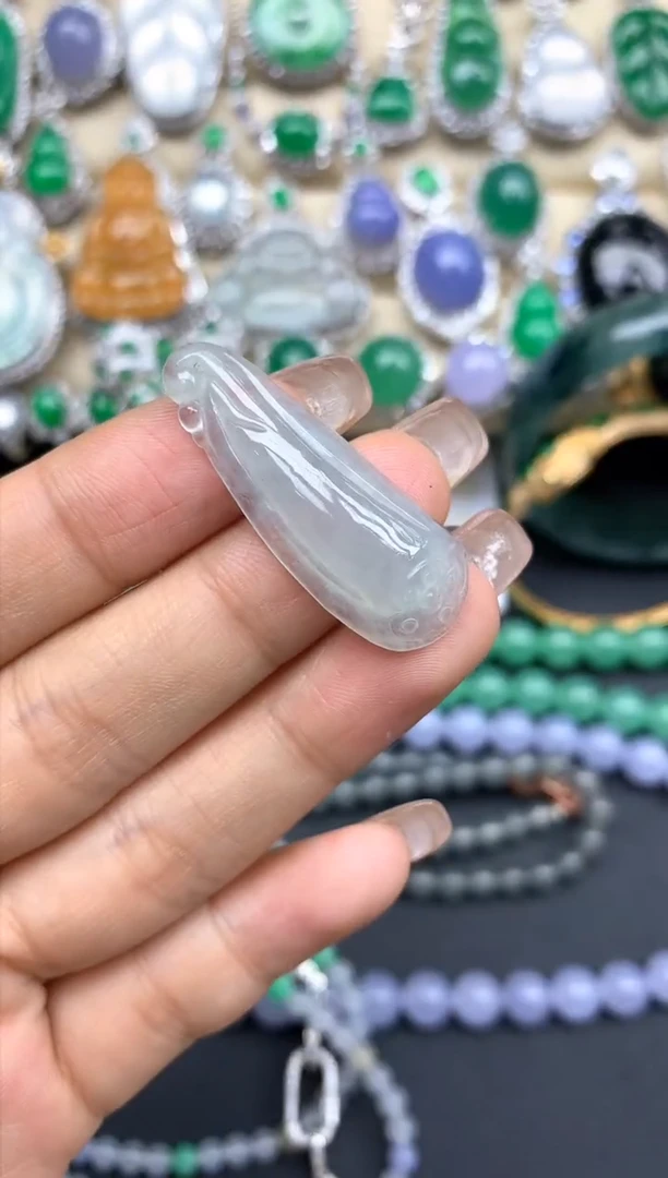 颈饰未镶嵌翡翠120-中国好珍宝