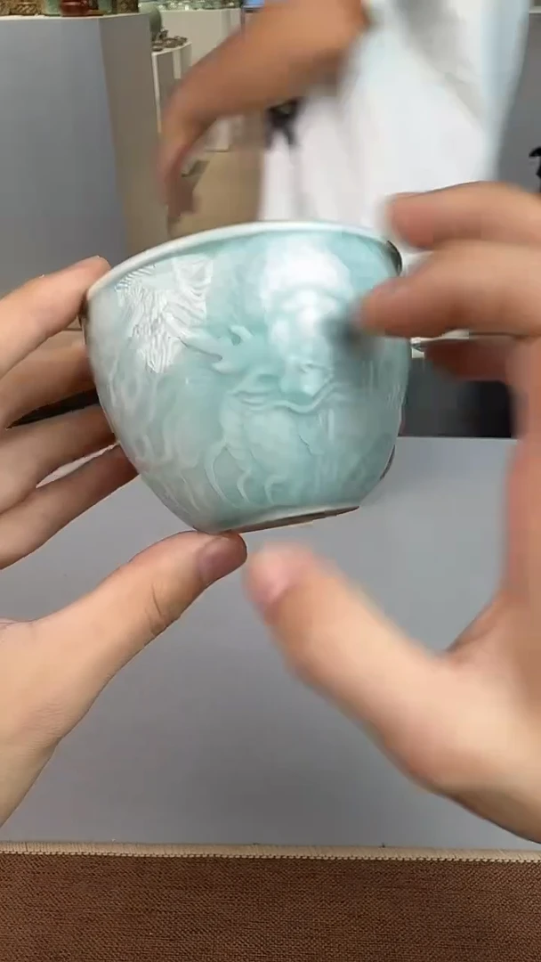 青瓷手工茶器包邮