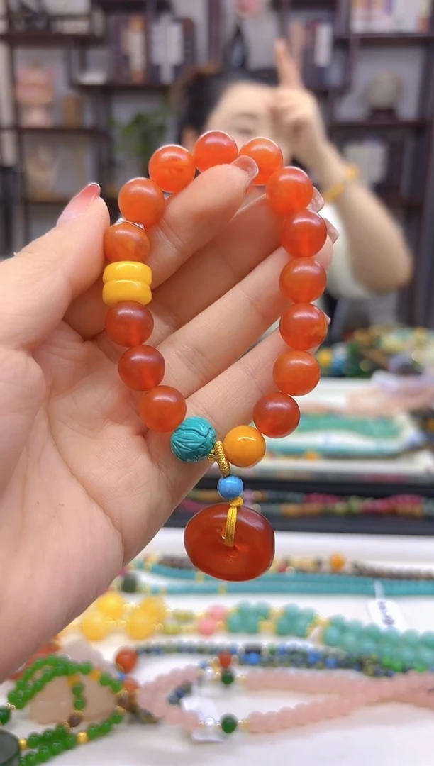 【闪购商品】蜜蜡手链未镶嵌DIY款S454