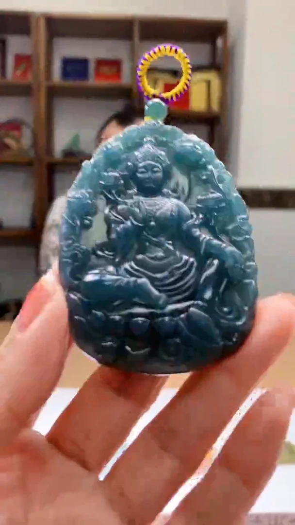 定制翡翠未镶嵌1105jj-毛货挂件60