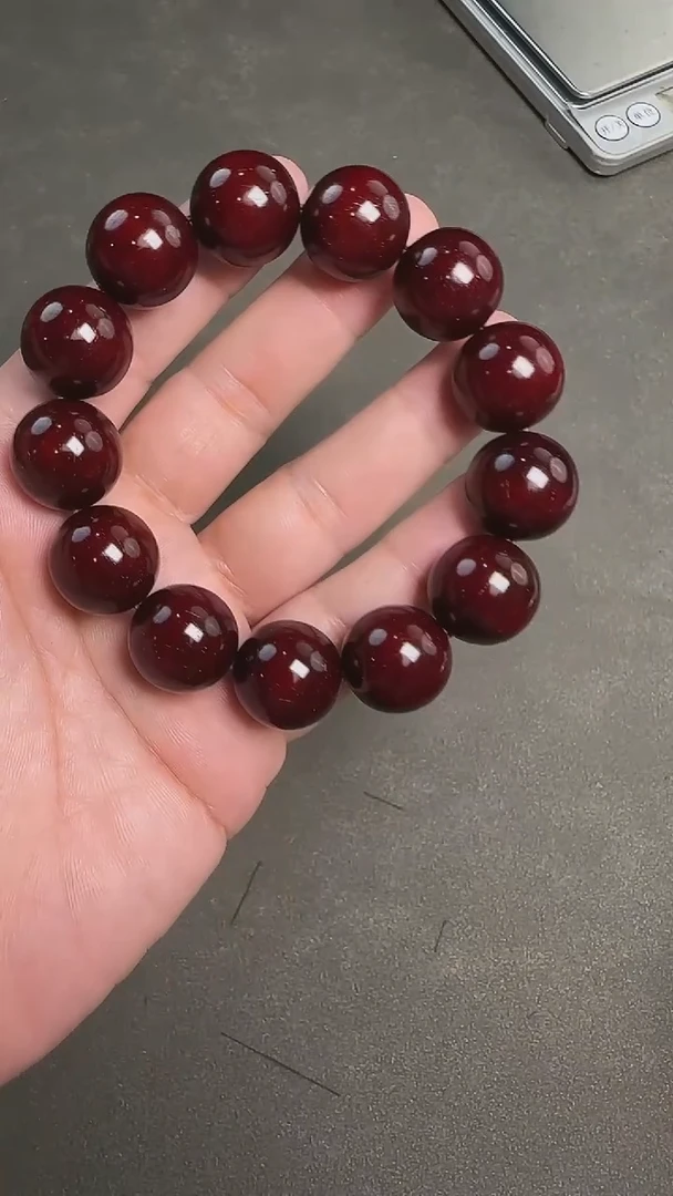 小叶紫檀手串/手链441025-1.8龙鳞金星