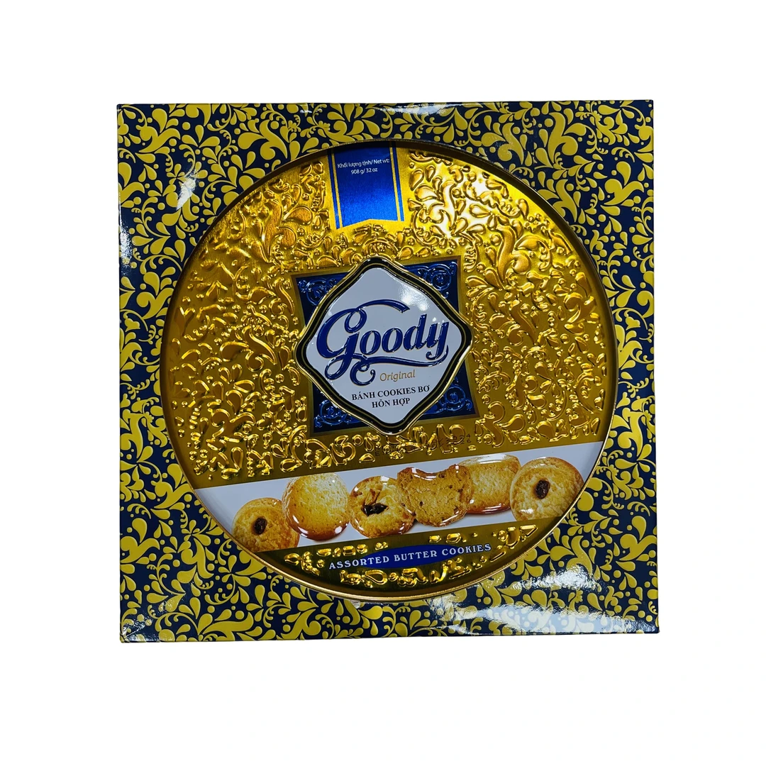 Bibica多口味黄油曲奇饼908克/盒