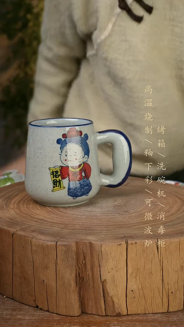 碗瓷景德镇手工手绘高温瓷釉下彩