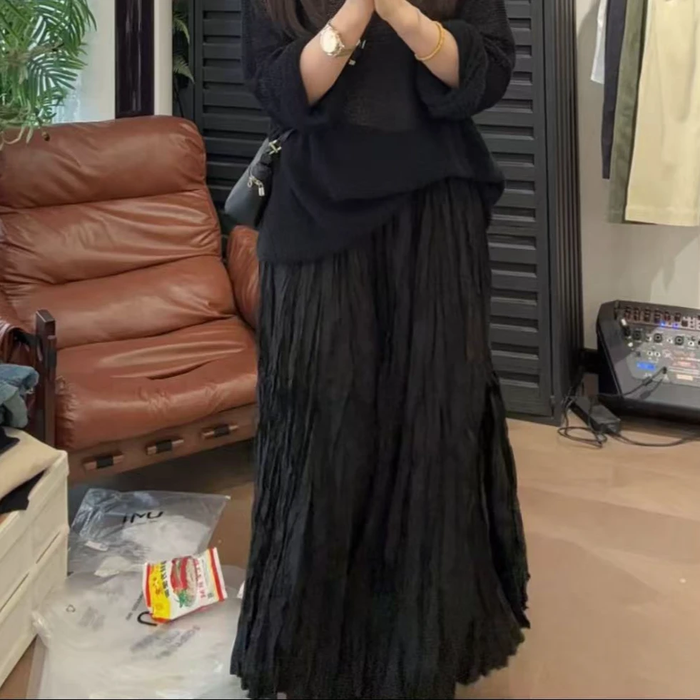 DR-褶皱半身雨伞裙