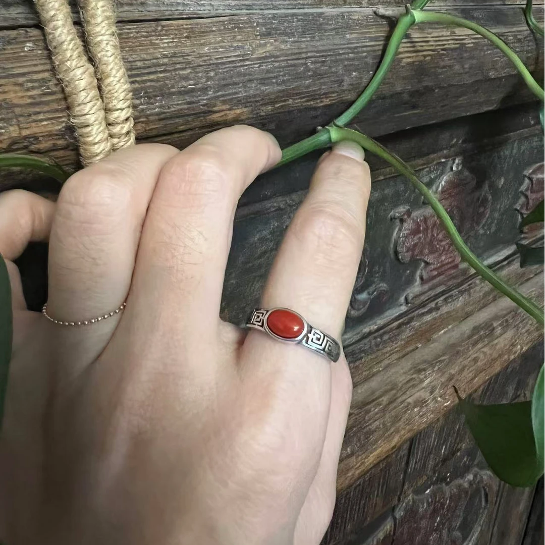 请喝茶手作-红红火火戒指