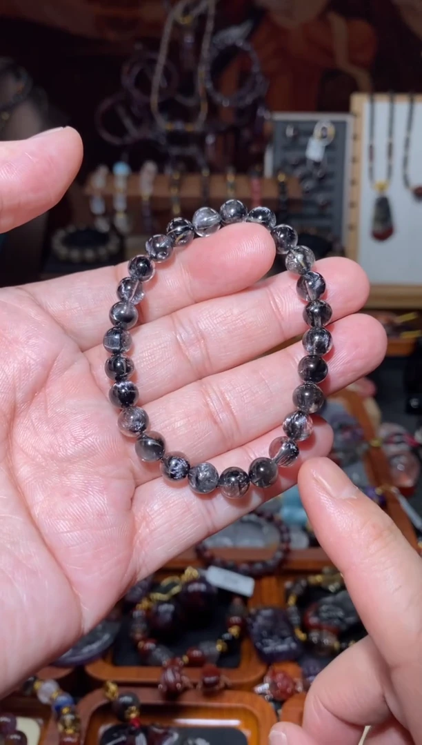 【闪购商品】水晶手串未镶嵌黑银钛