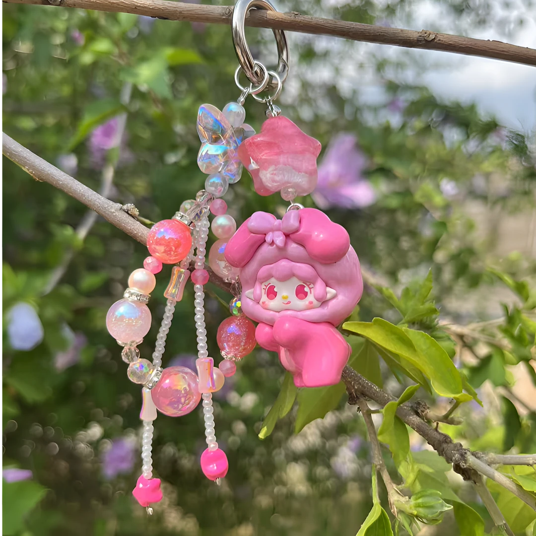 正品萌粒手机链kt包挂手工diy饰品潮玩具盲盒娃娃pu崽子