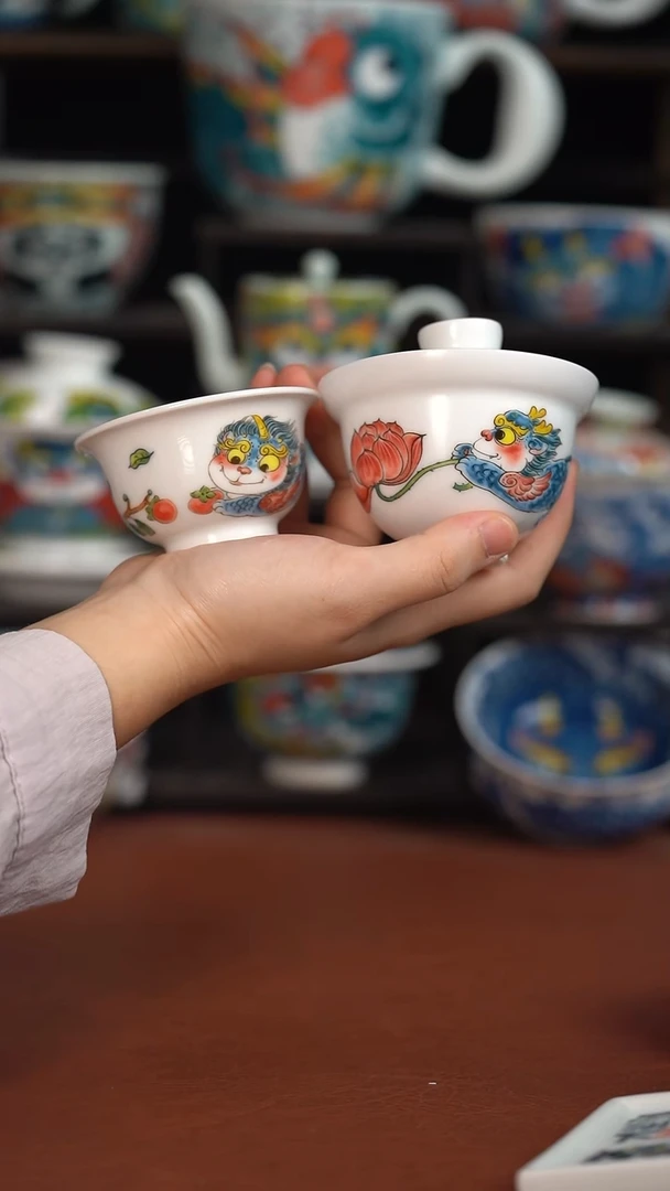 昨明小盖碗+压手杯（宠粉福利）