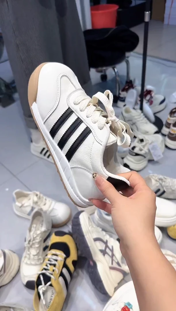 单鞋小白鞋 H016 黑白37
