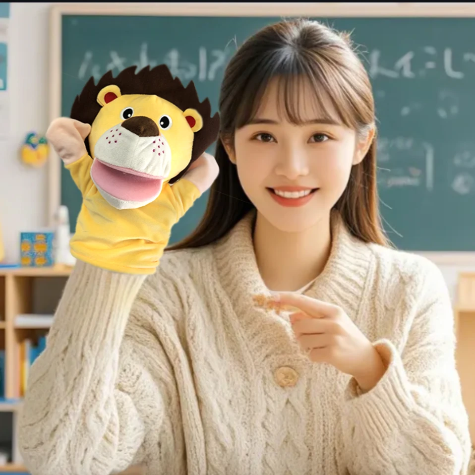 动物手指偶幼儿园教具玩偶指偶宝宝蒙氏早教中心手偶婴儿布偶玩具