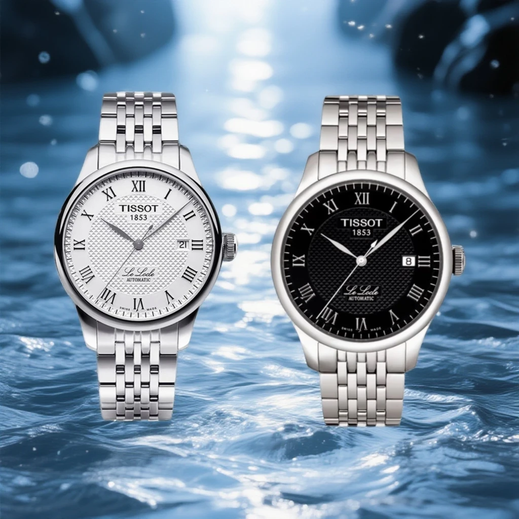 99新 Tissot/天梭 力洛克T41/39.3MM机械/黑/经典白男表/2824机芯