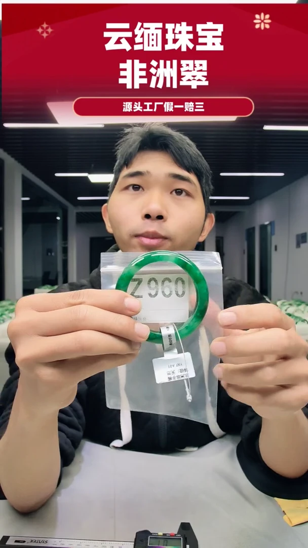 未镶嵌手镯石英质玉（非洲翠）56圈口Z960