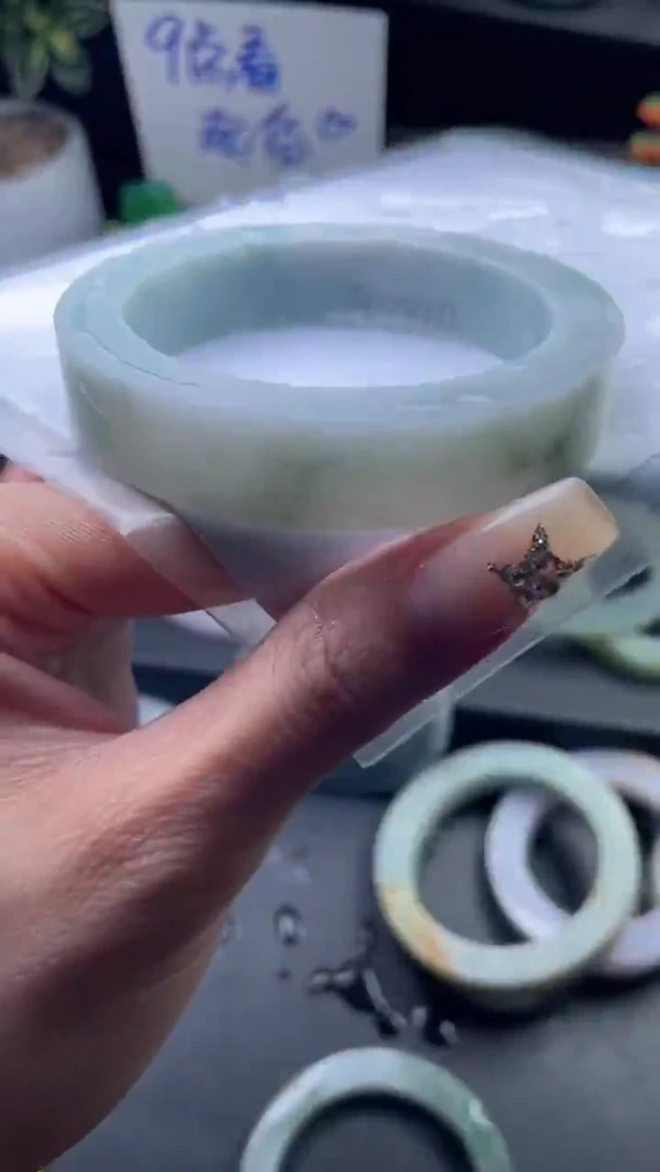 定制翡翠毛胚定制未镶嵌53-55正圈定制不退不换