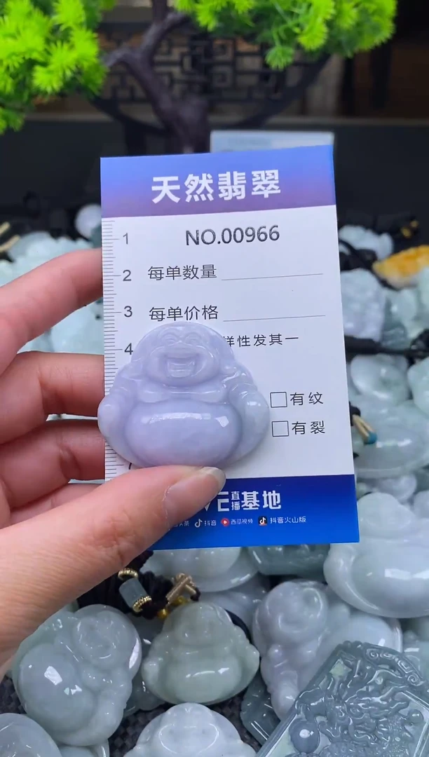 未镶嵌挂件翡翠天然缅甸翡翠966