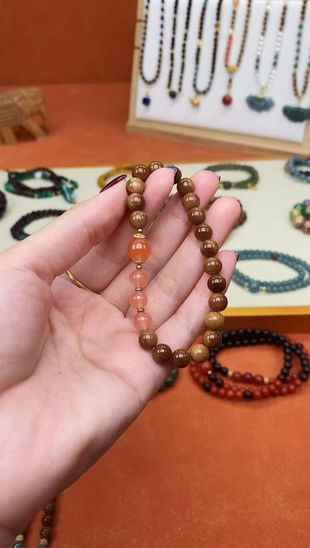 手串库克未镶嵌单圈库克菩提冰飘南红手串