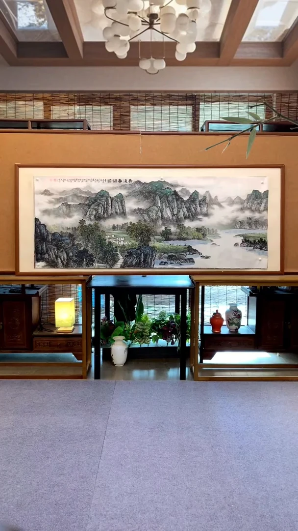 国画刺*?国画画芯纯宣纸纯手绘180*70cm