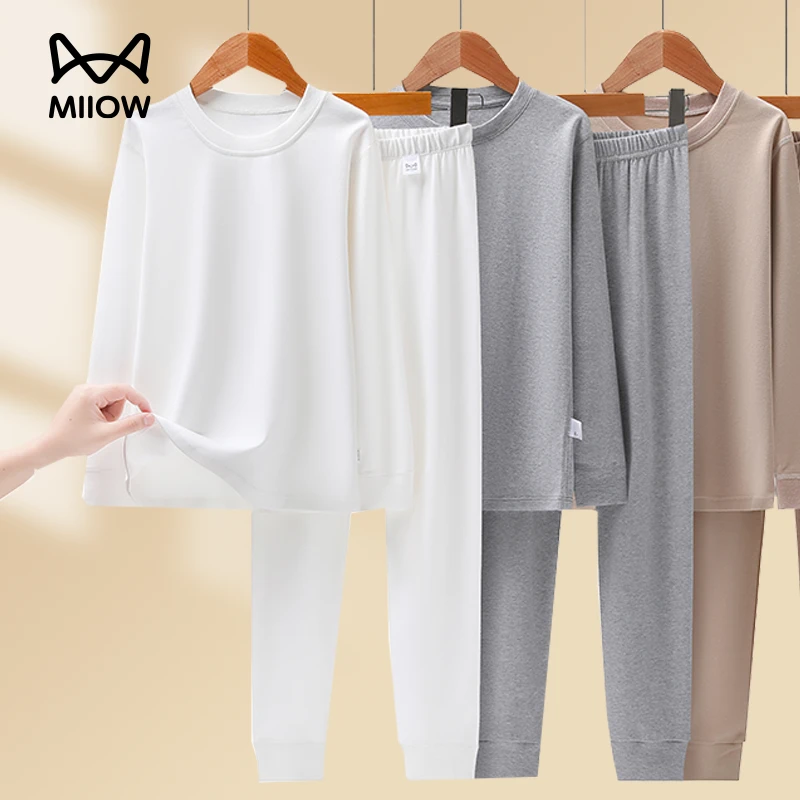 猫人儿童纯棉秋衣秋裤秋冬新款男童保暖内衣套装小男孩全棉睡衣