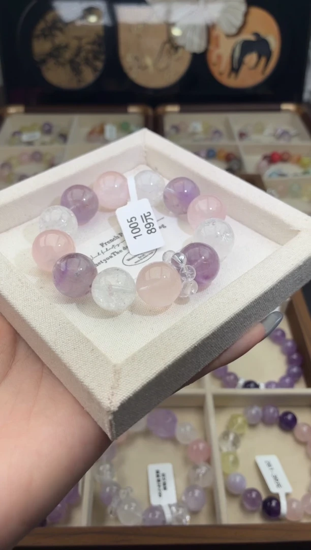 未镶嵌手串水晶1005（天然水晶，默认有瑕疵，完美主义者勿拍）