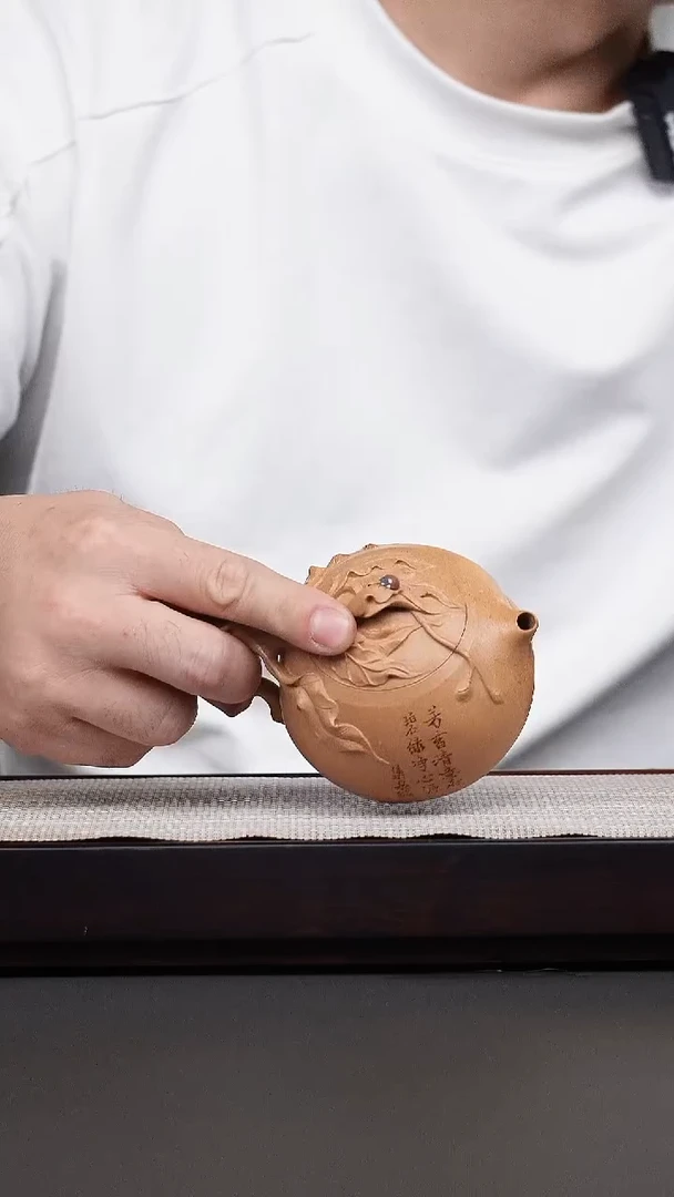 茶壶紫砂牧*老段泥盛合桃