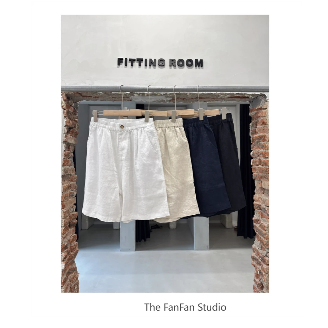 2156“百分”亚麻休闲短裤