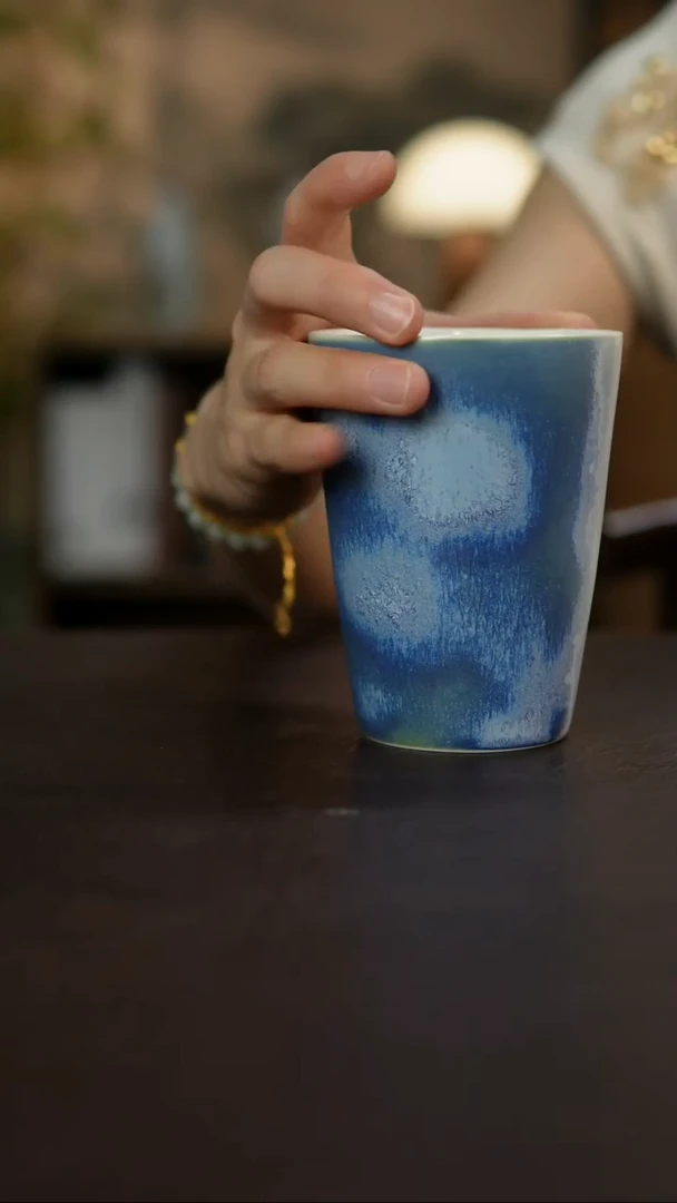 杯景德镇陶瓷杯碗柴烧多人