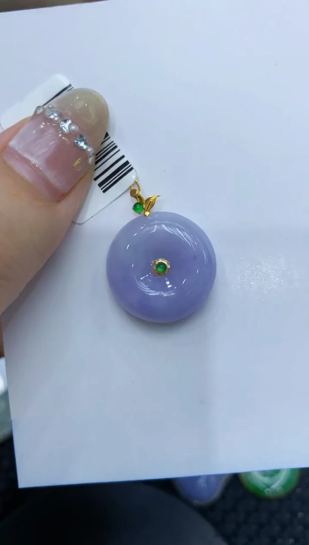 【闪购商品】翡翠颈饰18K金镶嵌222222222