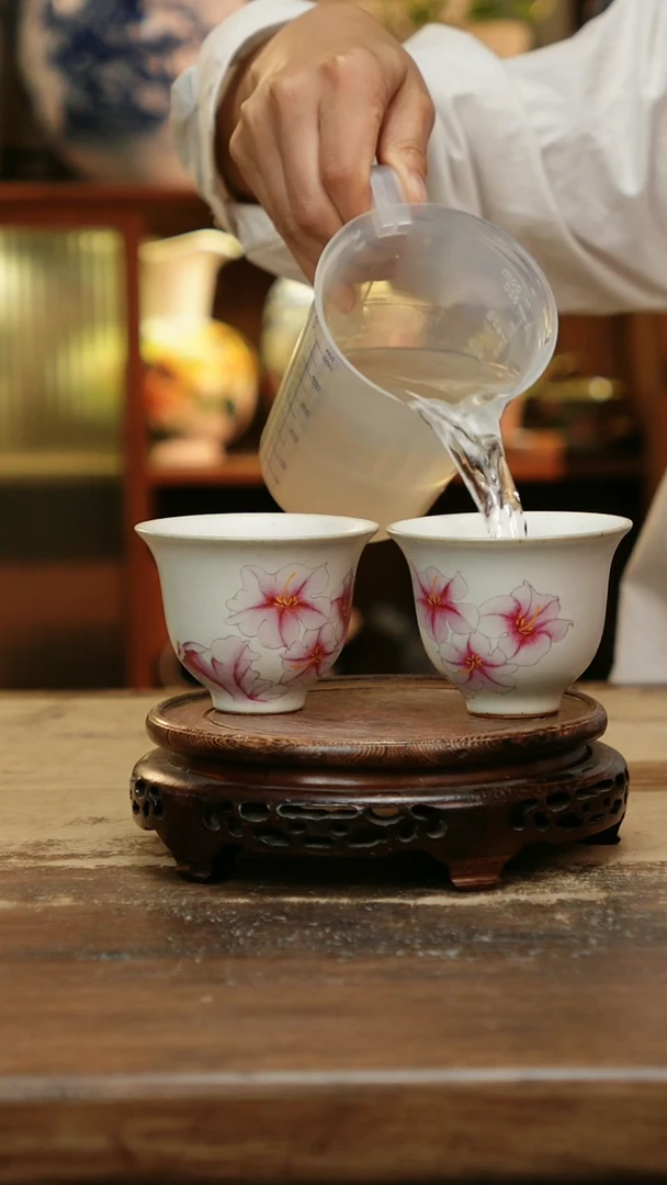 摆件景德镇纯手工釉下彩精品茶具