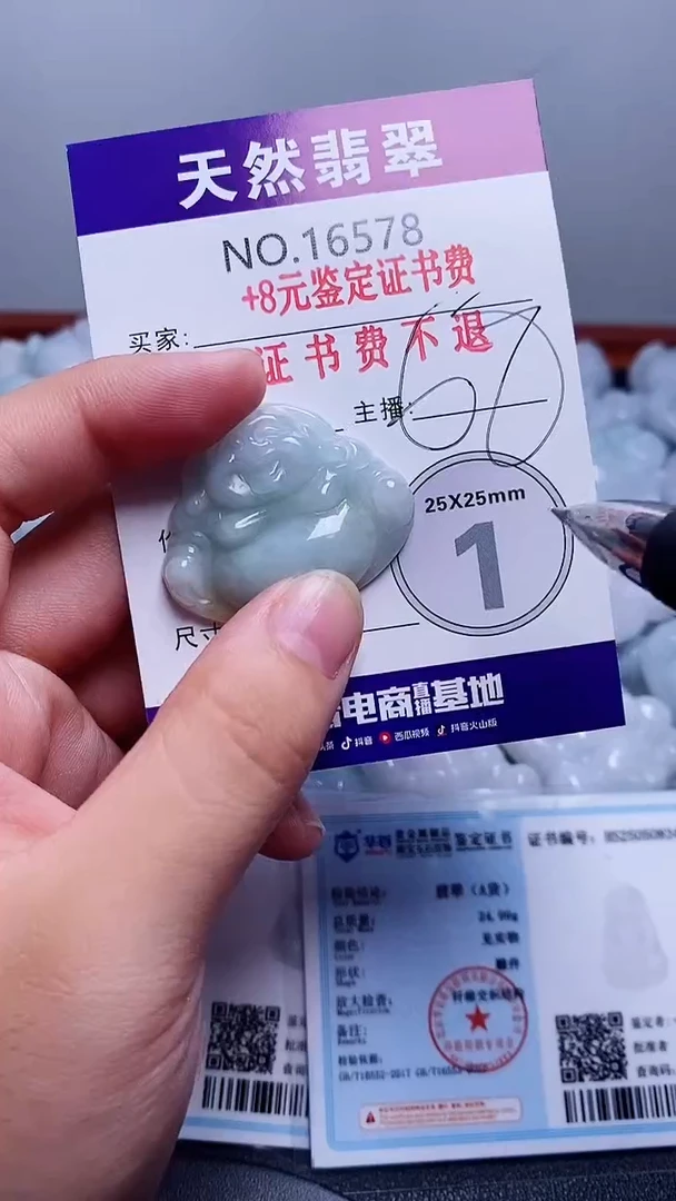 翡翠未镶嵌颈饰578