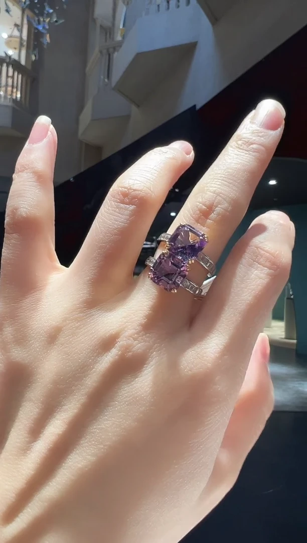 【闪购商品】水晶戒指银S925镶嵌40】多样性发其一