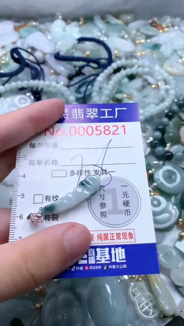 翡翠未镶嵌吊坠(不含链)5821