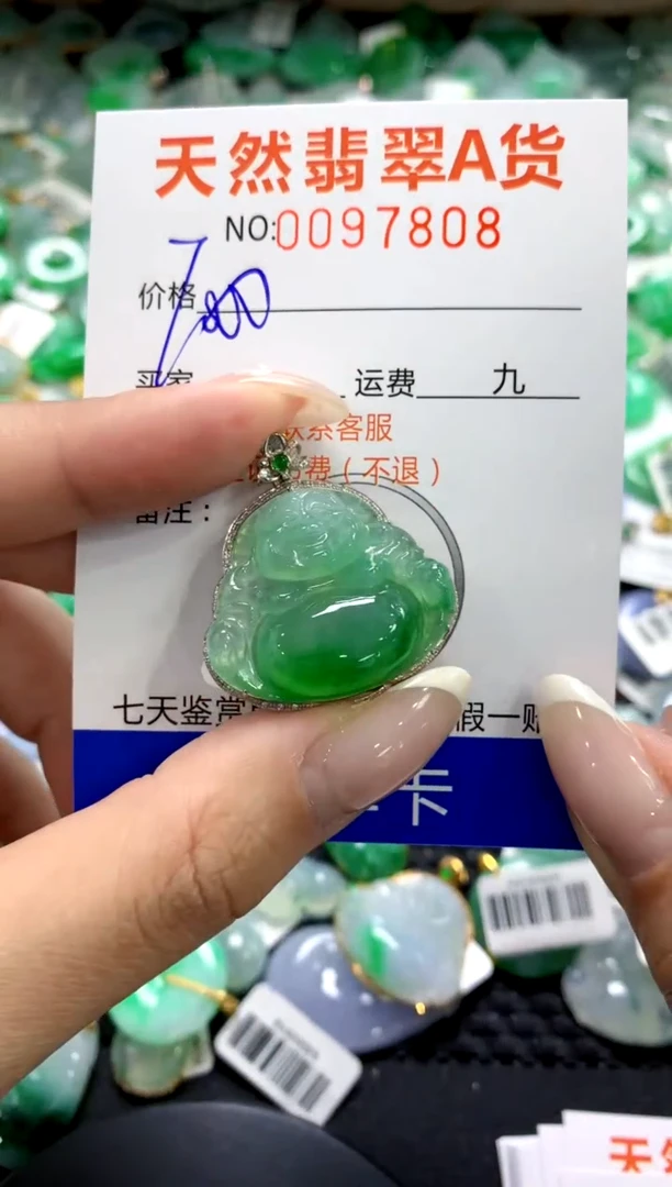 翡翠18K金镶嵌颈饰1111111111111111