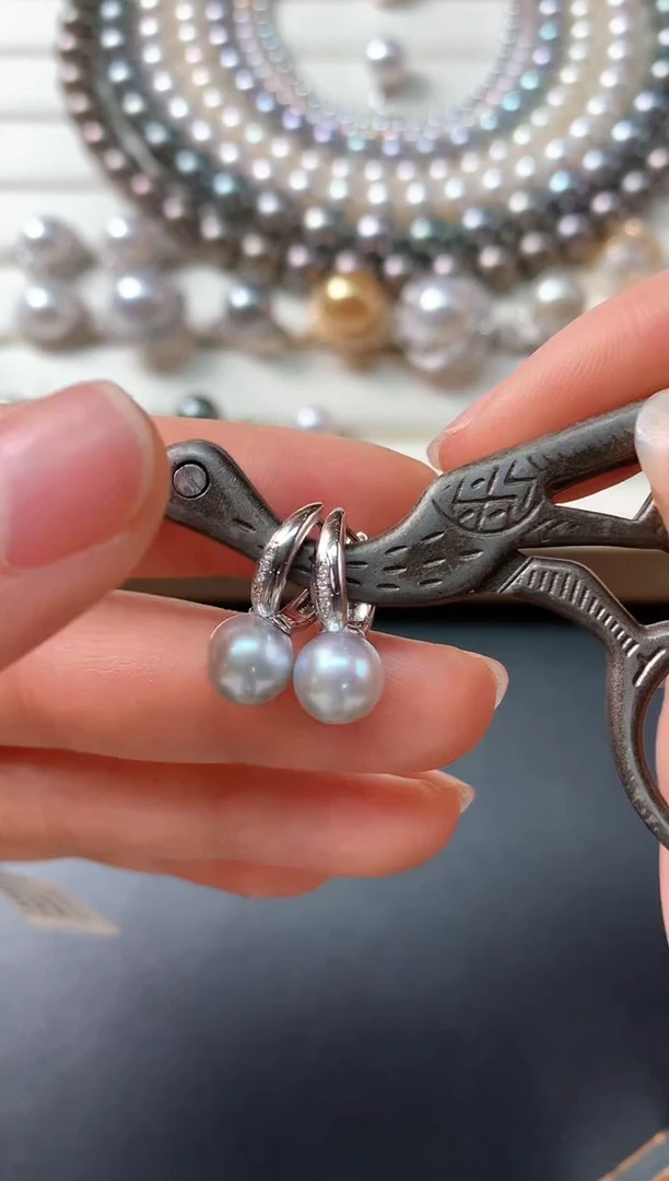 【闪购商品】海水珍珠耳饰18K金镶嵌S438|1980