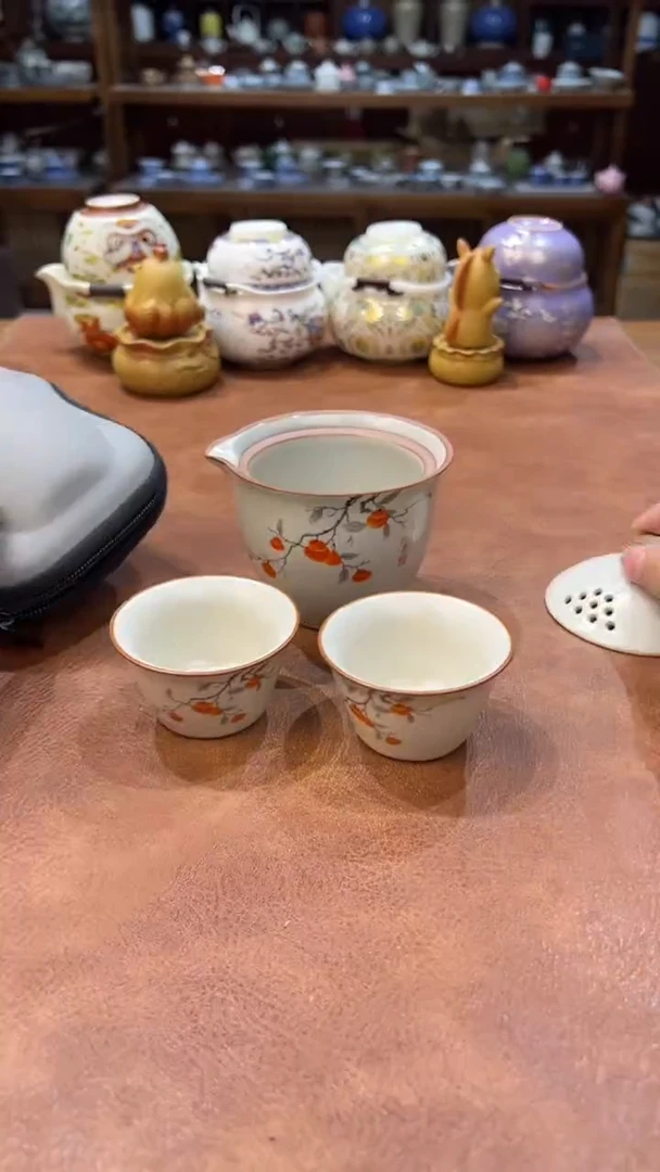 真的很便宜会开片的旅行茶具