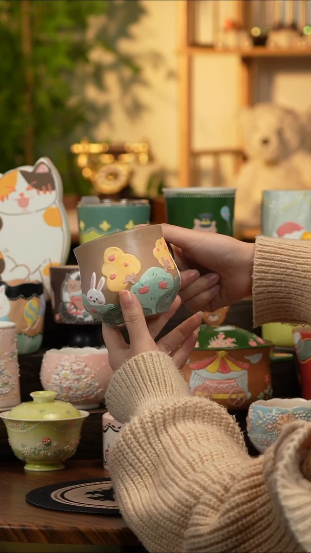 瓷片瓷A181景德镇原创手工陶瓷