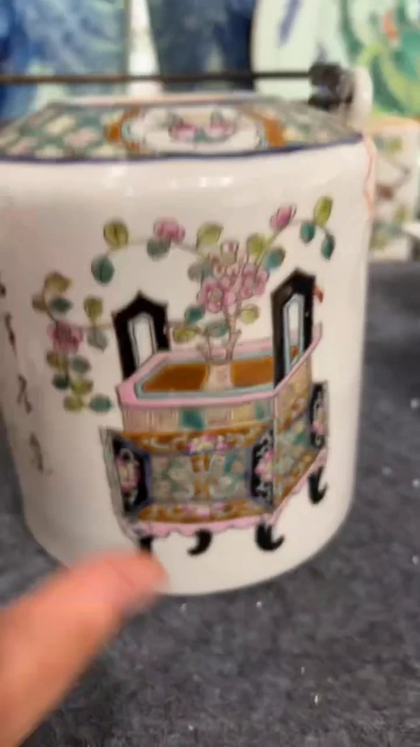 摆件瓷摆件瓷摆件钟鼎大水壶