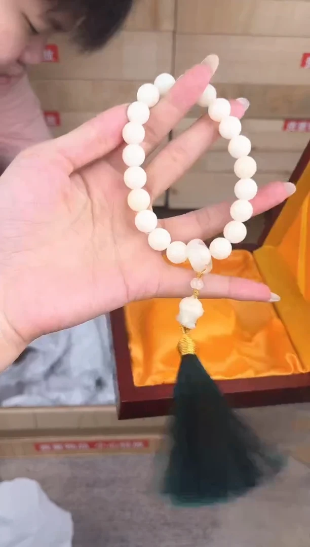 大唐红文玩阁白玉菩提链接@@SP013