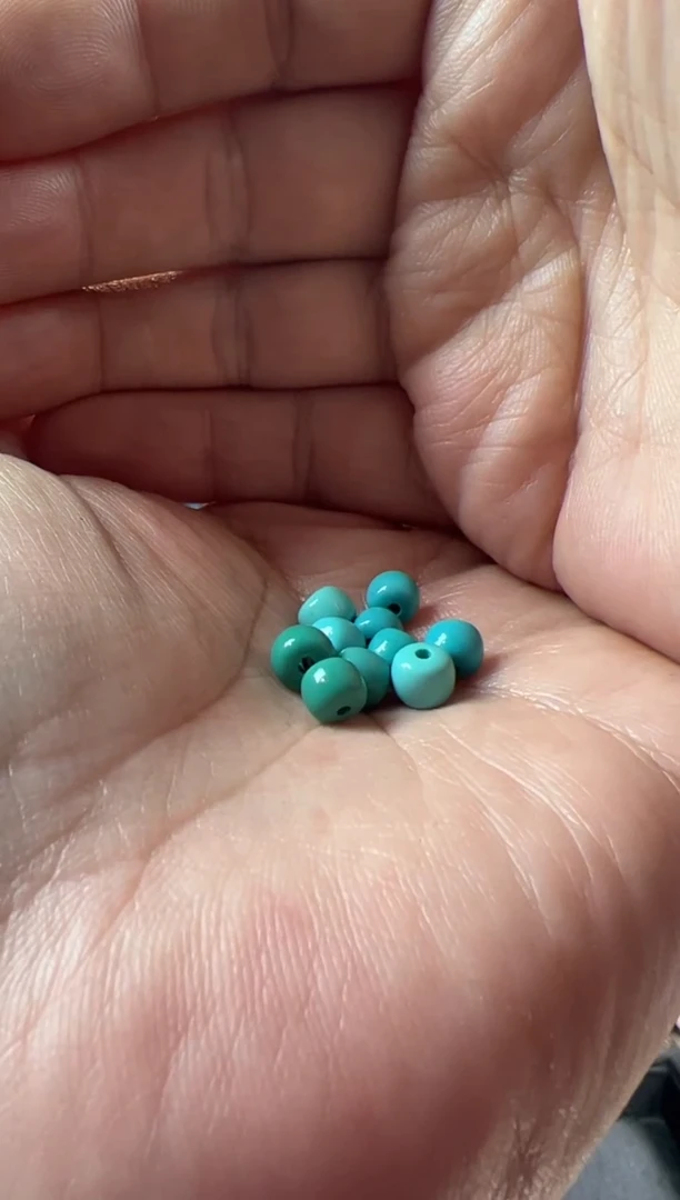 【闪购商品】绿松石.未镶嵌35号绿松石配饰ylp6mm