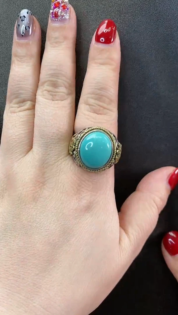 【闪购商品】绿松石戒指未镶嵌戒指